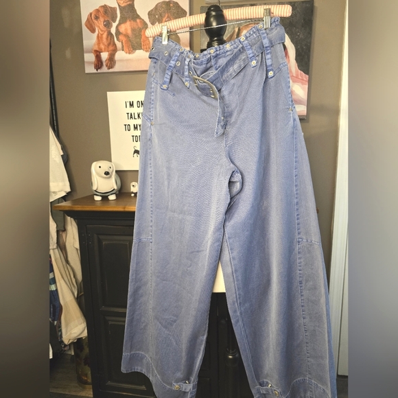 NWT We The Free Sloane Belted Pants Medium - Picture 5 of 14